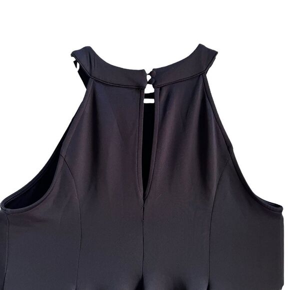 Torrid black Mini Scuba Fluted sleeveless Dress 0 - Picture 4 of 11